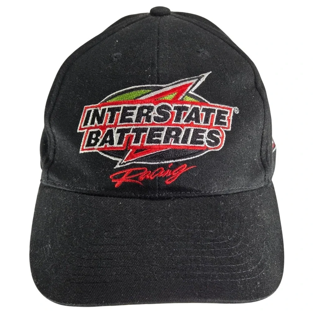 Interstate Batteries Racing Hat‎ Cap Black Bobby Labonte #18 Adjustable